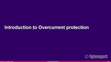 Class 5 Brief Introduction to Non Directional Overcurrent Protection