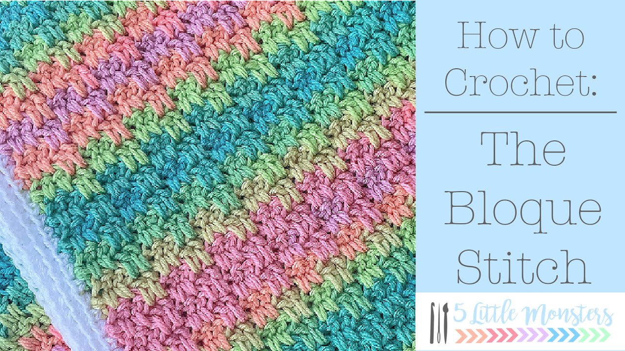 5 Little Monsters: Blossom Stitch Crochet Washcloths