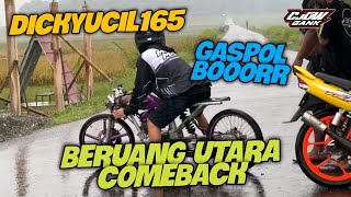 DICKY UCIL 165 SETING BERUT‼️MENGGILA DI TREK BASAH‼️SIAP MEMBUAT KEJUTAN DI EVENT DRAG BANJARNEGARA