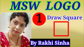 MSW LOGO // DRAW A SQUARE USING LOGO COMMAND