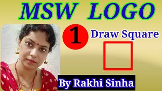 MSW LOGO // DRAW A SQUARE USING LOGO COMMAND