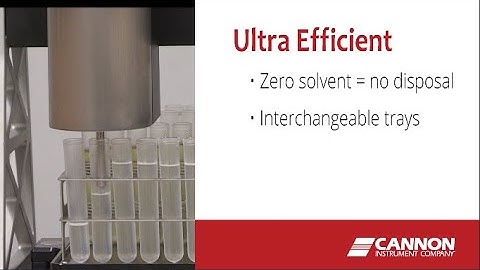 UltraVIS 192 Running a Sample | Cannon Instrument Company