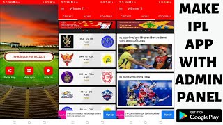 How to make IPL App || Make Circket Live Score App || Make Football App | Android studio source code screenshot 4