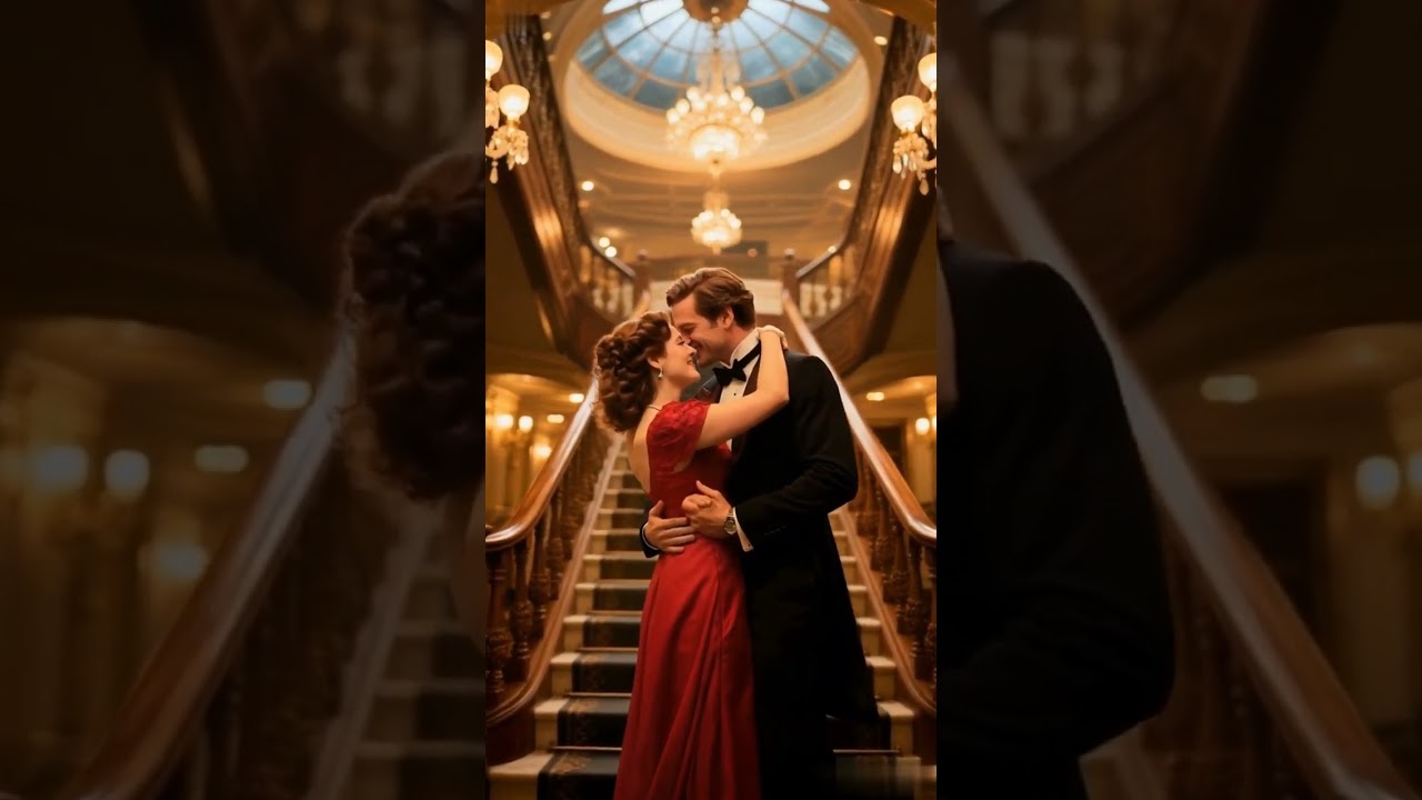 A Love Story Aboard the Titanic  Realistic AI Romantic Scene