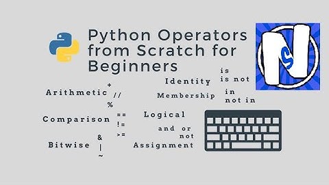 Python operators || jupyter notebook
