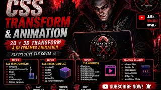 CSS Transform & Animation Part 14 🔥 | 2D & 3D Transform + @keyframes | HTML & CSS