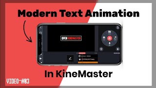 Modern Text Animation || Frame Text Animation || KineMaster || PixelLab