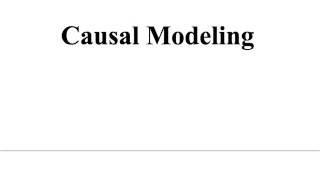 Causal Modeling