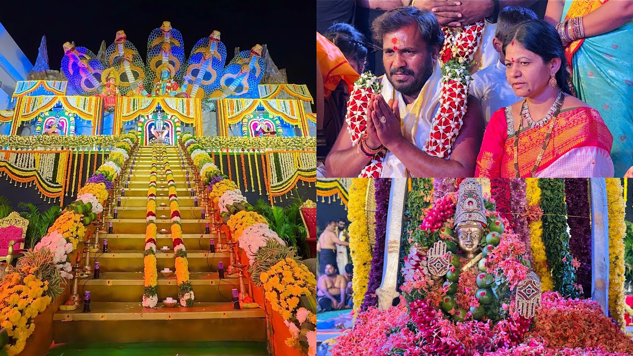 Tallest 60 Feets Ayyappa Padi Setup By Bandlaguda Ex Mayor Burra Mahender Goud | Ayyappa Padi Pooja 