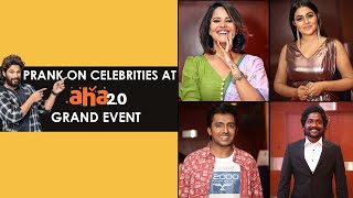 Prank On Celebrities at Aha 2.0 Grand Event