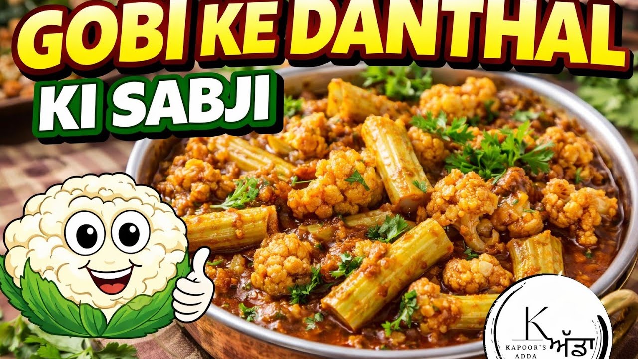 Amazing Gobhi ke Danthal ki Sabji 🥦 | Traditional Indian Recipe | Kapoor’s Adda