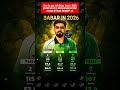 🤔 Babar Azam's 2026 performance in International Cricket across all three formats?