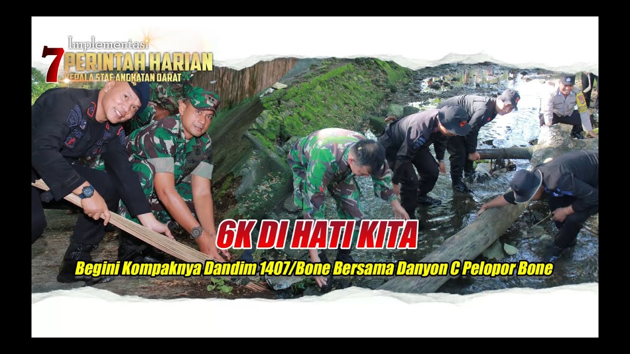 Jabarkan 6K Di hati Kita, Begini Kompaknya Dandim 1407/Bone Bersama Danyon C Pelopor Bone