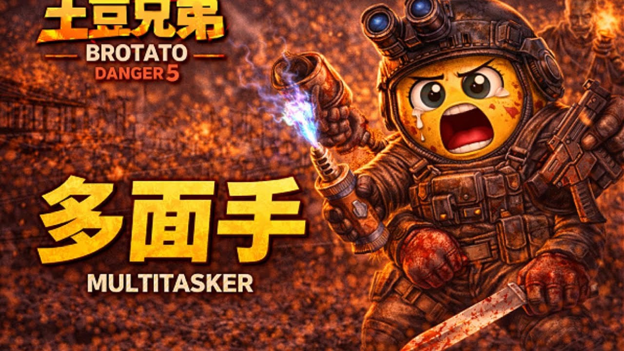 土豆兄弟 危险5【多面手】全程通关｜Brotato Multitasker Danger 5