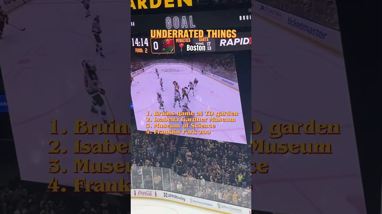 Underrated things to do in Boston, MA. 