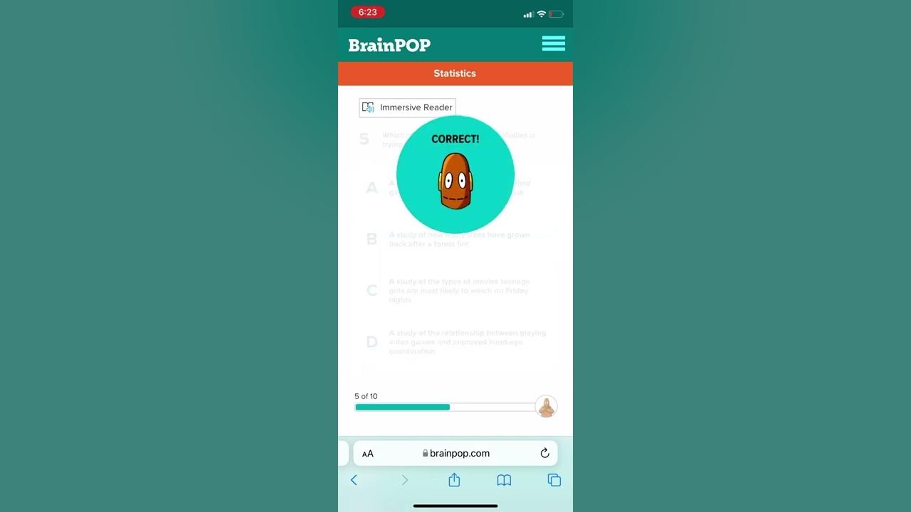 Statistics (brainpop answers quiz) YouTube