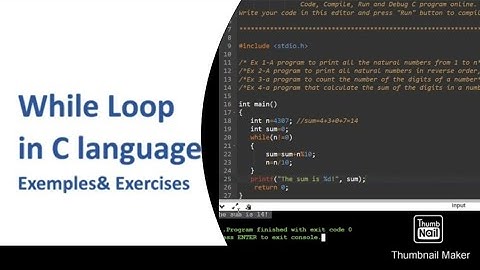 C Tutorial for Beginners-Part 2(While Loop)