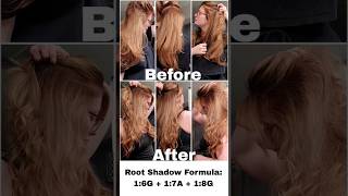 At Home Shadow Root w/ Wella Colorcharm Demi-Permanent 6G, 7A, and 8N #hair #haircolor #haircolour