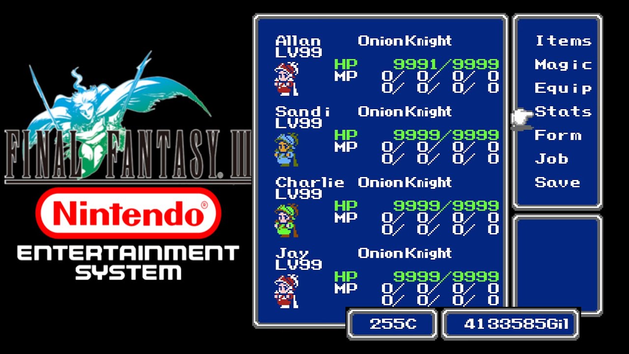 Final Fantasy III (NES) - 23 - Leveling to Max! (Part 2)