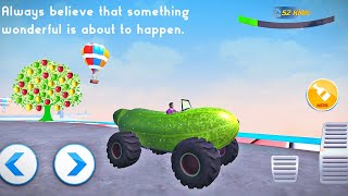Mega Ramps Fruit Car Jumping 3D - ultimate impossible tracks racing Car Game- Android Gameplay screenshot 5