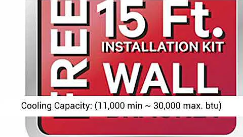 DAIKIN 3 Zone 3MXS Air Conditioner Heat Pump + Maxwell 15 ft  Installation Kit + Wall Bracket 12000