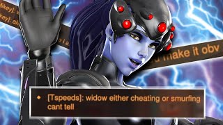 Overwatch 2, but I'm being accused of CHEATING on Widowmaker