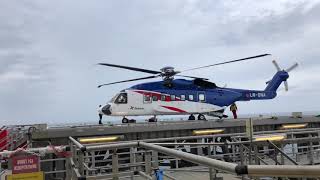 Orsky S-92 Landing Offshore North Sea
