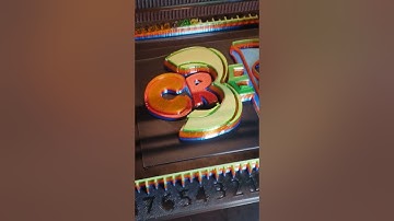 Creality K1 Multicolor Logo 3D Print Using My Visual Printing Layer Number Indicator Gauge Tool