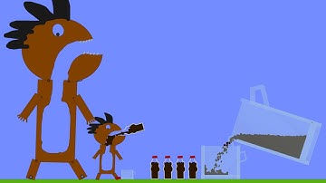 【Algodoo】Cheers with mentos cola.　メントスコーラ で乾杯