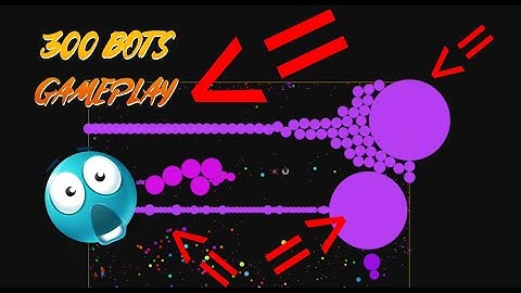 Agma.io 300 BOTS GAMEPLAY