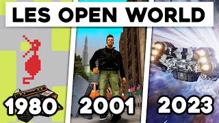 L'ÉVOLUTION des OPEN WORLD dans les jeux vidéo (1980 - 2023)
