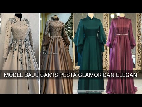 MODEL BAJU GAMIS PESTA GLAMOR DAN ELEGAN