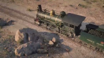 RDR2 - What would your 766 mph train ride look like all over the map New Austin