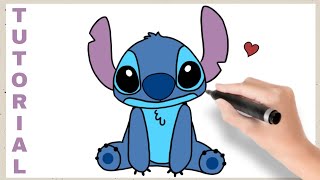 Como desenhar o BEBÊ STITCH I Fácil ( Passo a Passo ) 