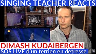 SINGING TEACHER REACTS - Dimash Kudaibergen - SOS LIVE d'un terrien en détresse.