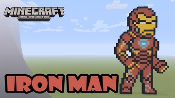 Minecraft: Pixel Art Tutorial and Showcase: Iron Man (Avengers: Infinity War)