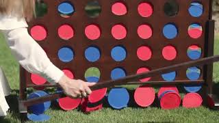 GoSports Giant Wooden 4 in a Row Game | Choose Between Classic White or Dark Stain | 3 Foot  Reviews screenshot 5