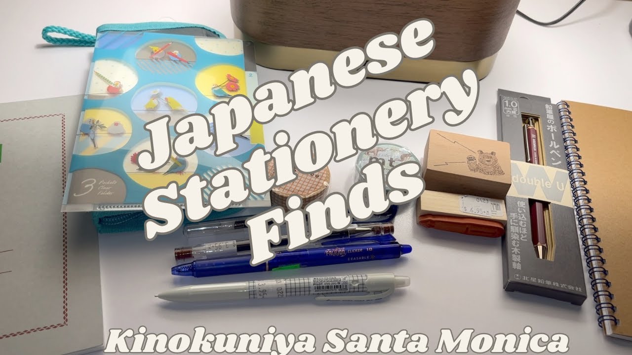 Kinokuniya LA Haul Japanese Stationery YouTube