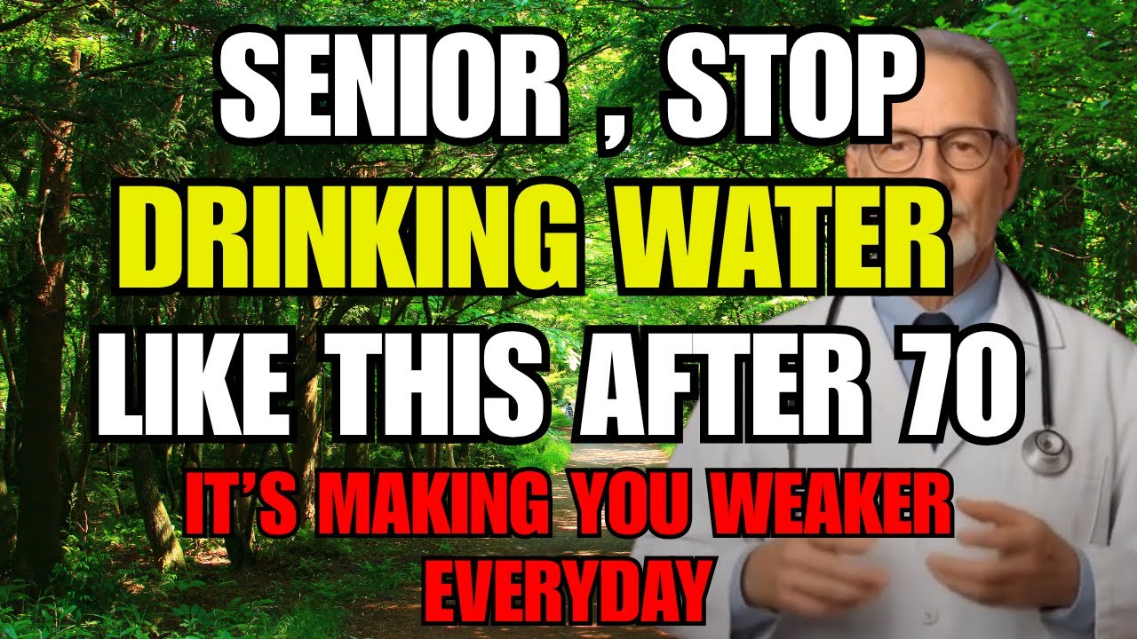 STOP Drinking Water Like This If You're Over 70! Senior Health Tips ...