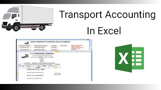 EXCEL ACCOUNTING SOFTWARE ACCOUNTING SOFTWARE IN EXCEL (TRANSPORT ACCOUNTING IN EXCEL  PART  1) screenshot 5