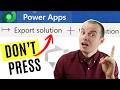 STOP clicking Export  -  In Dataverse Use Azure DevOps