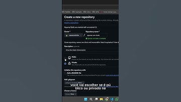 Como criar um repositório diretamente no GitHub