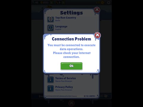 Subway surfers : Connection problem on Ipad