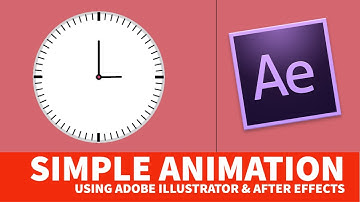 Creating a Simple Clock Using Illustrator and Animating it Using After Effects