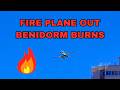 BENIDORM - FIRE BACK OF MSRKET SQUARE - FIRE PLANE OUT #benidorm #fire #plane