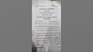 IGNOU mcom MCO-015 India