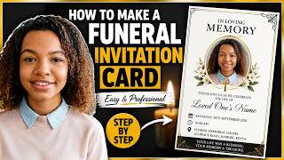 How to make a funeral invitation card using chatgpt