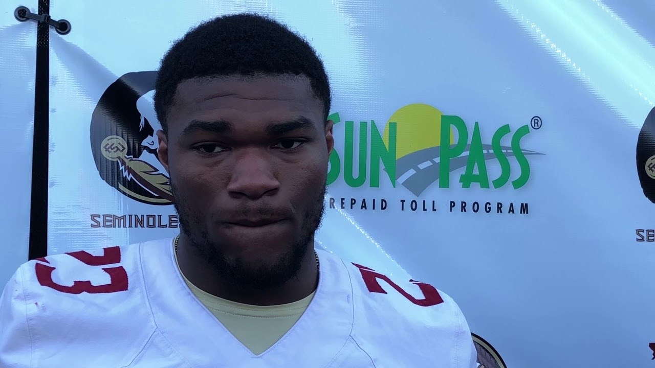 football score Cam Akers Spring Practice Day One