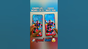 OnePlus Nord CE 5 vs Iqoo neo 10r speed 🚀 test 🤯#oneplusnordce5 #iqooneo10r