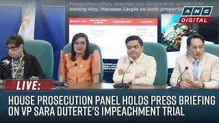 LIVE: House Prosecution Panel holds press briefing on VP Sara Duterte's Impeachment Trial | Oct 1 Update